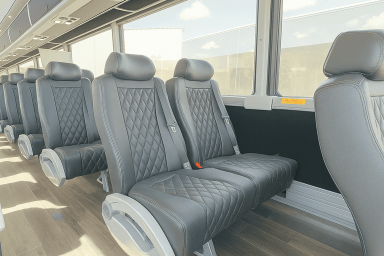 interior of Coach Bus Chandler charter bus