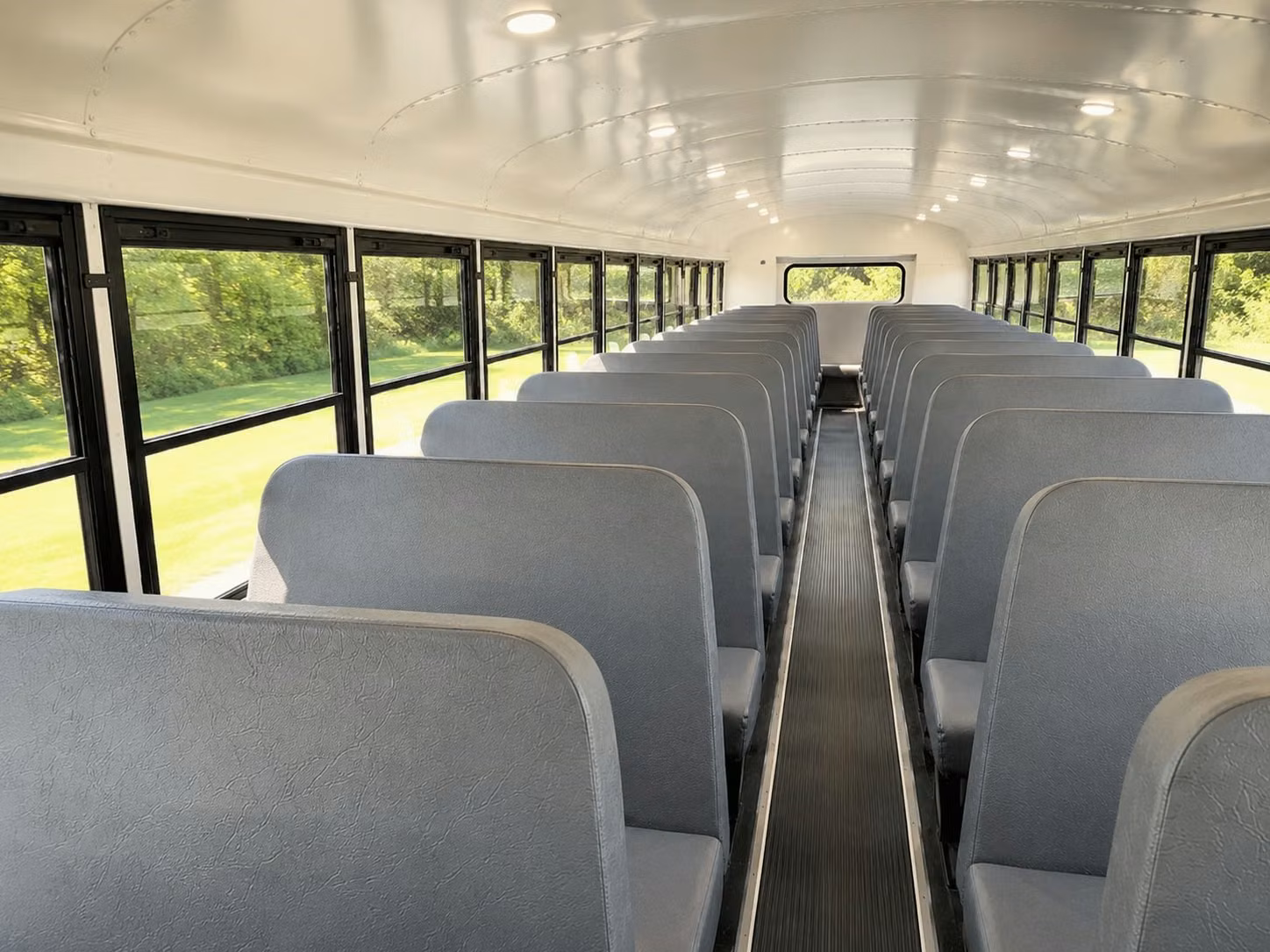 school bus inside